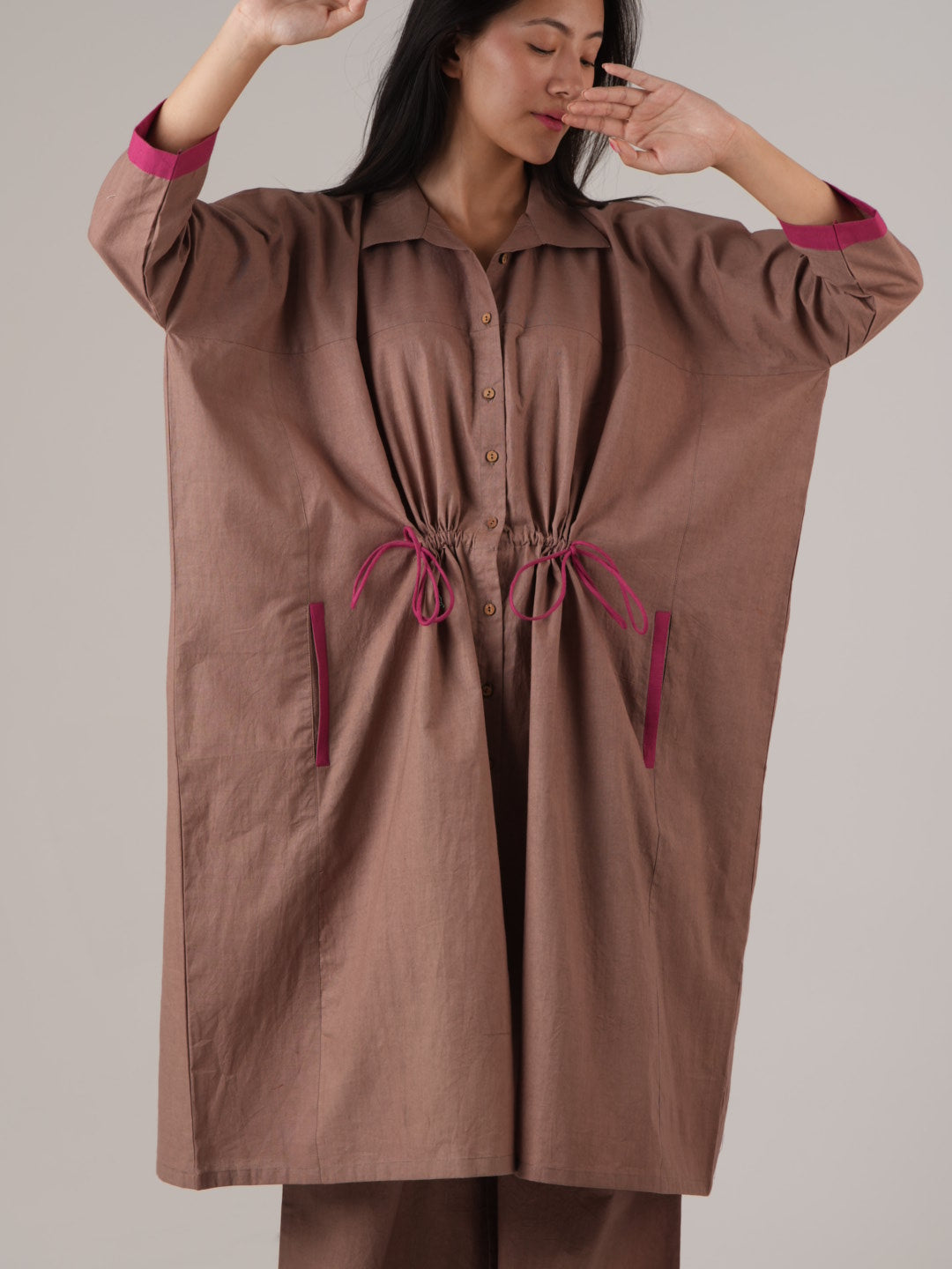 Vanshitaaz Wood-rose Anti Fit Cotton Co-ord set