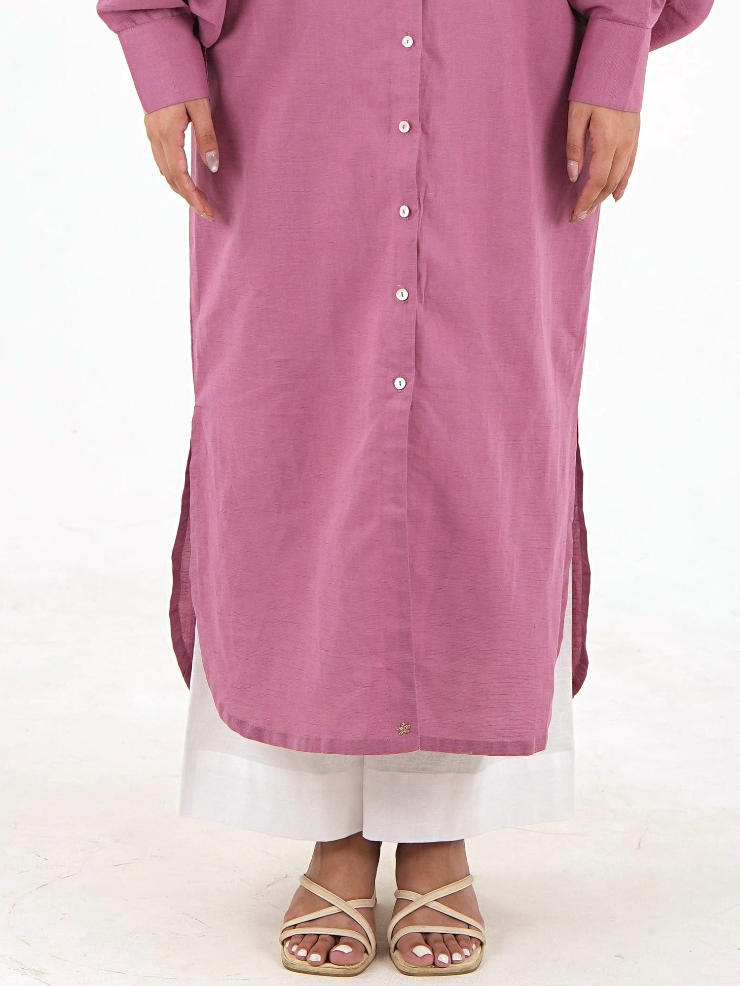 Wide Leg Palazzo - White Linen Cotton