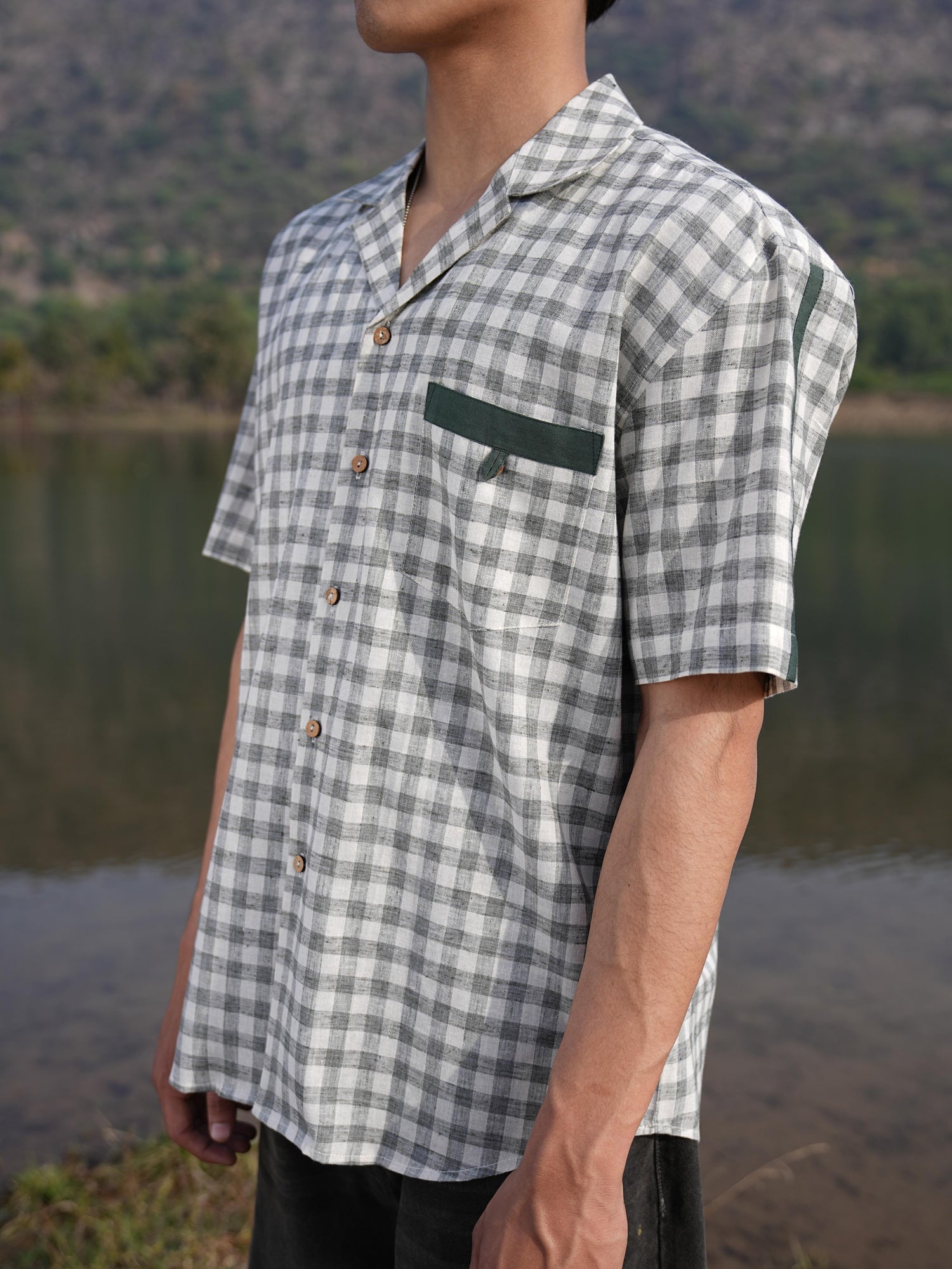 Olive Check Coord & Kurta Duo