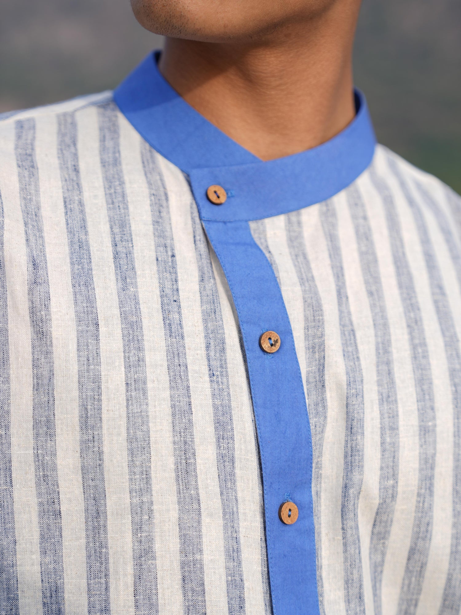 Stripe Co-ord with bow & Asymmetric Shirt Duo