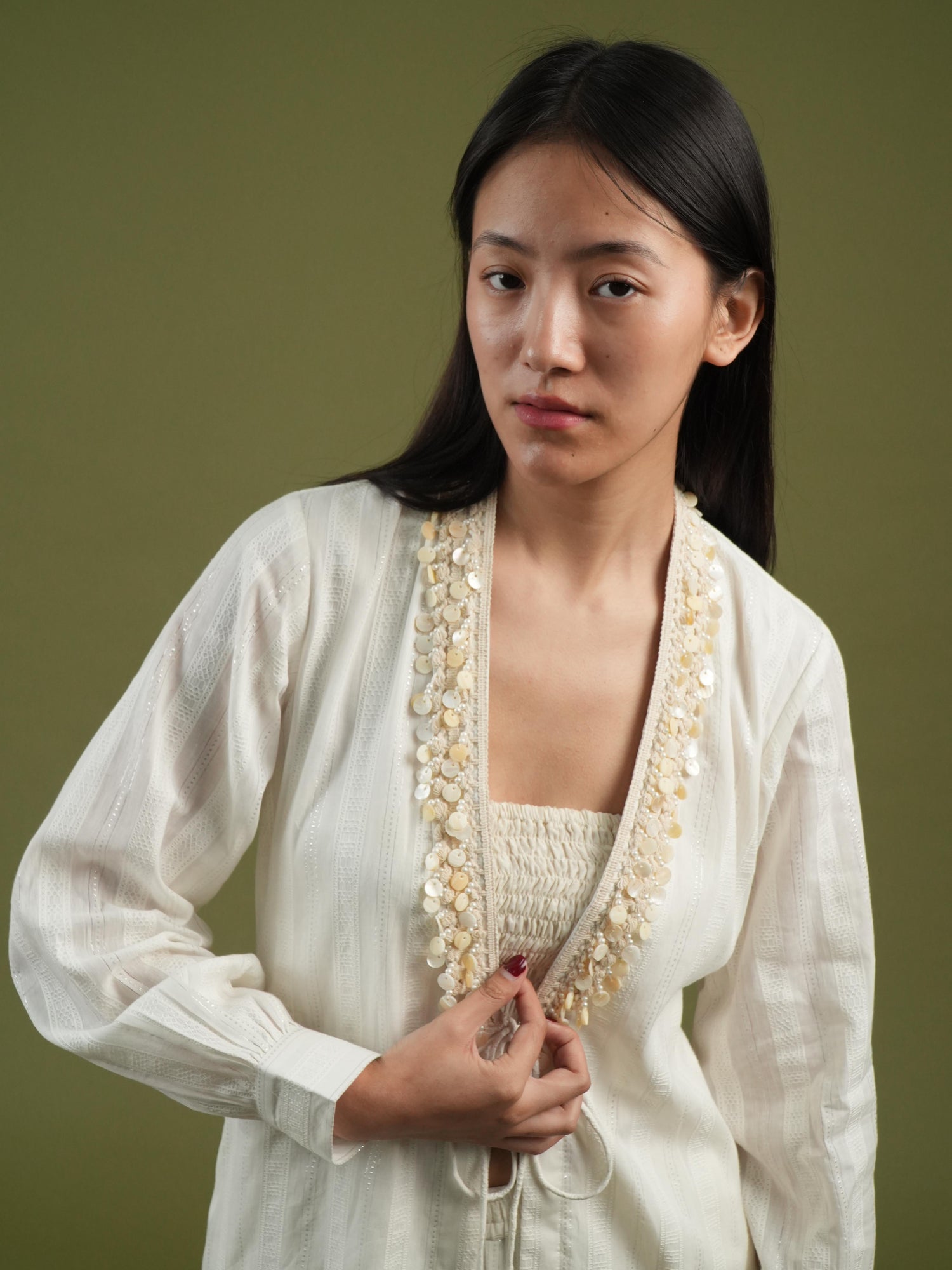 Vanshitaaz Serene Ivory Co-ord Set