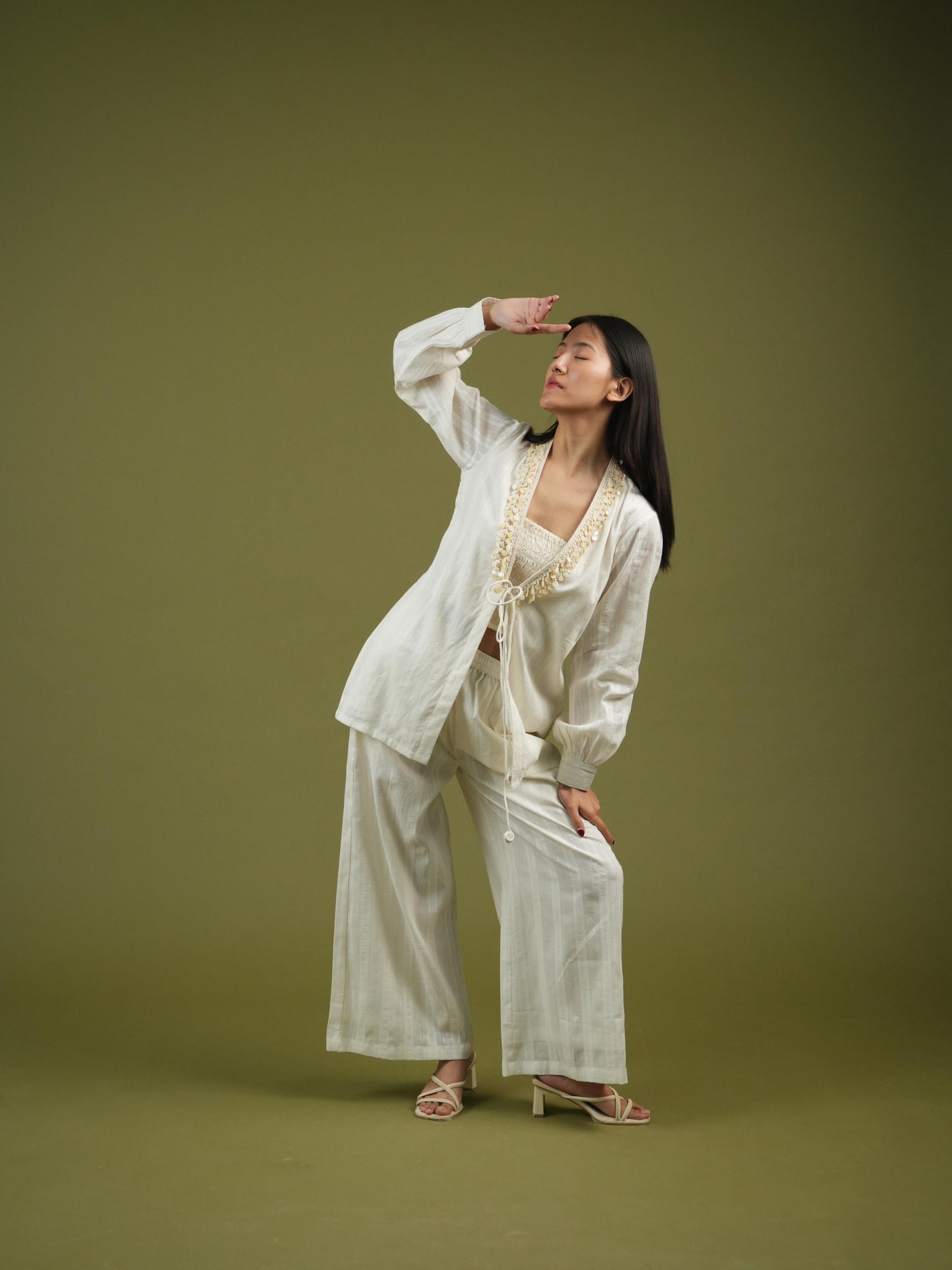 Vanshitaaz Serene Ivory Co-ord Set