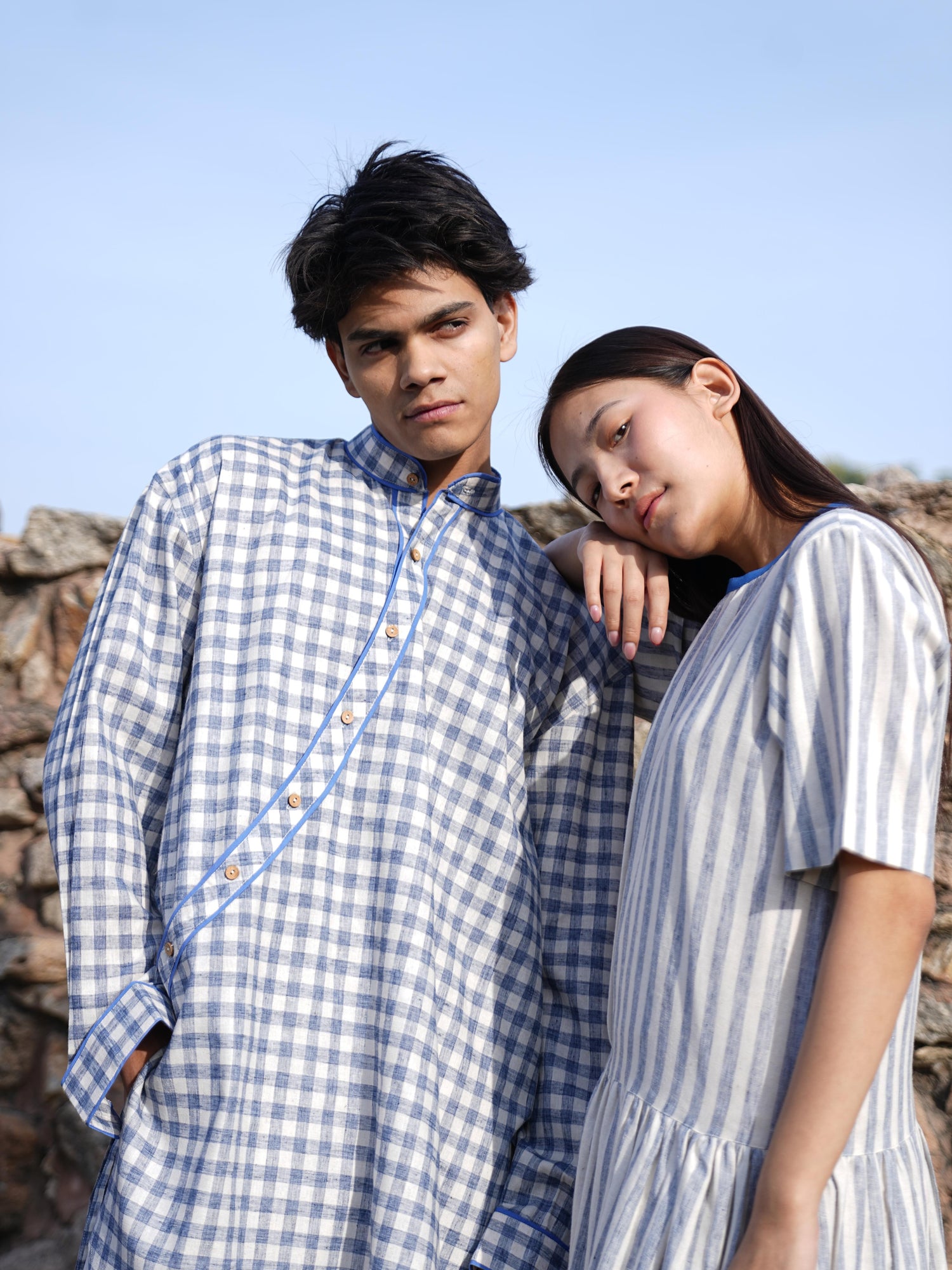 Sutra Angrakha Check Kurta