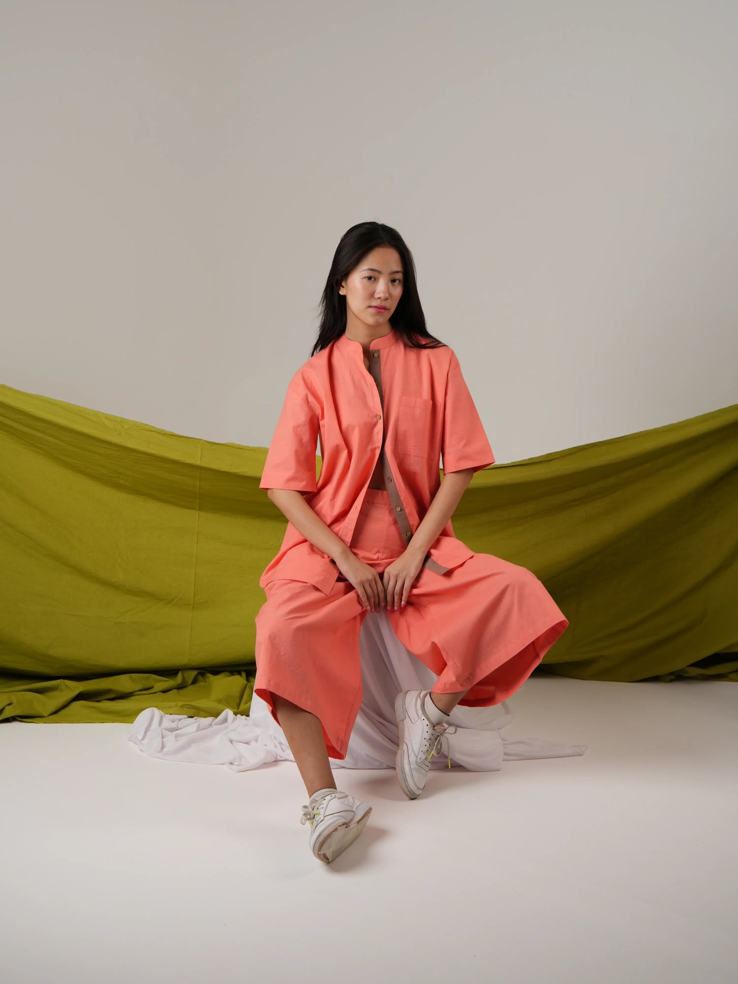 Vanshitaaz Sugar Coral Anti fit Cotton Co-ord set