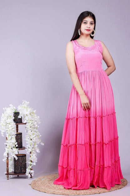 Pink ombre dress
