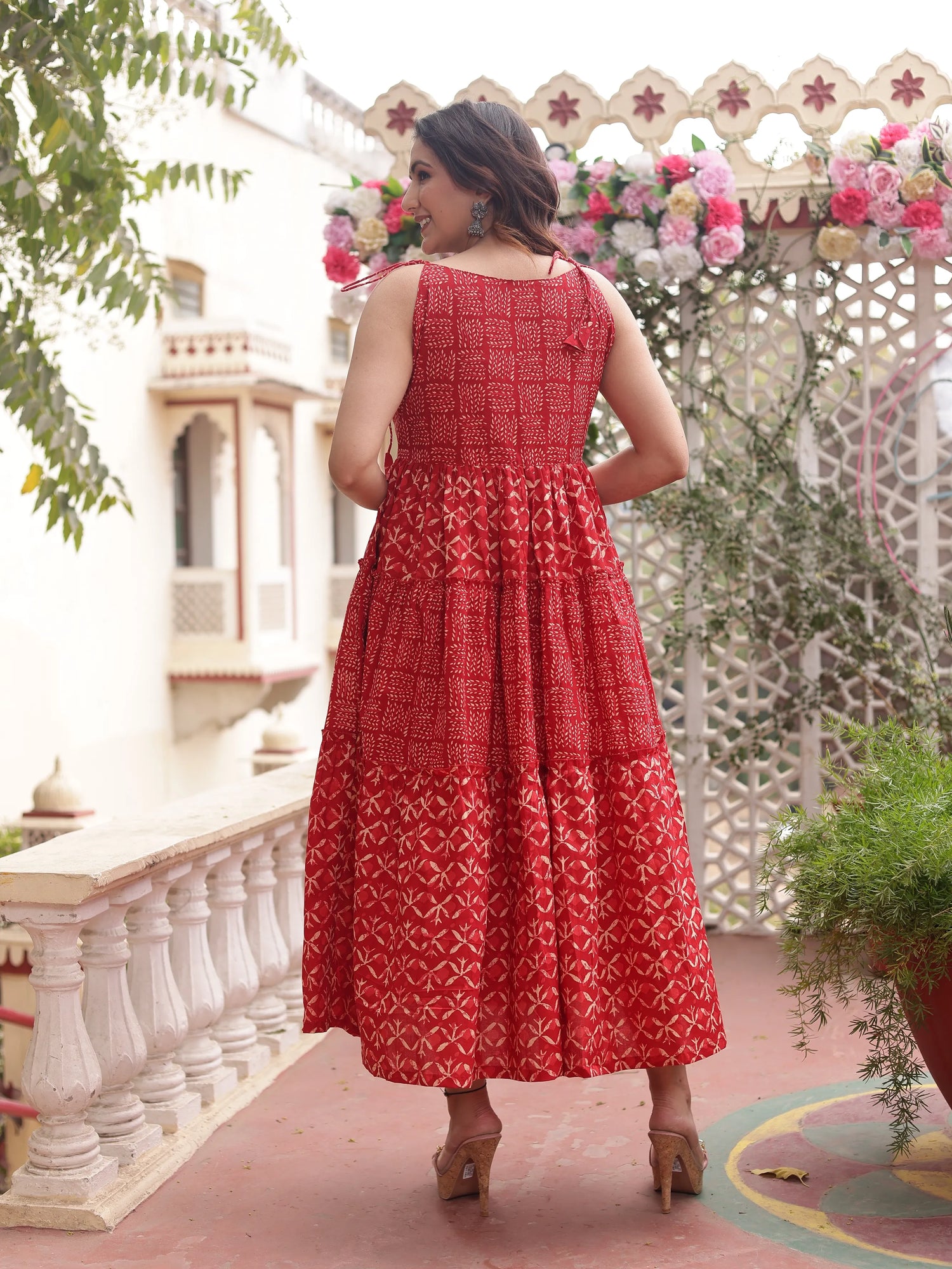 Red Spaghetti Dress