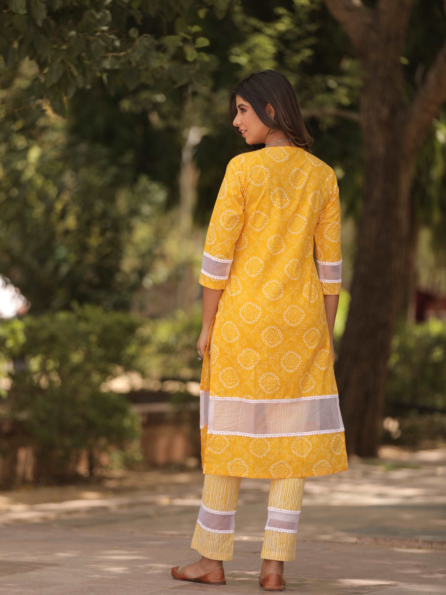 Cotton Yellow Kurta Pant