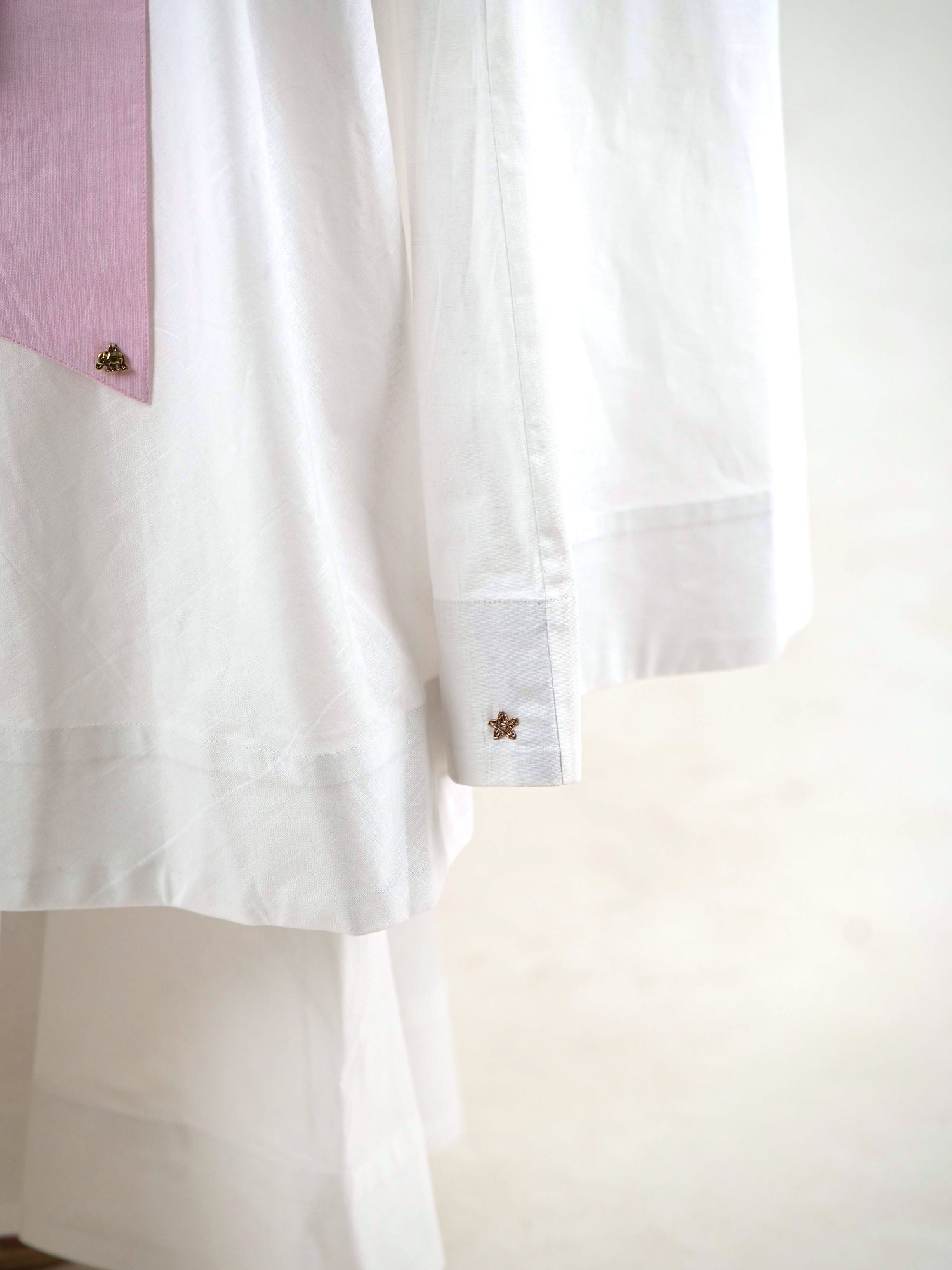 Wide Leg Trousers  - White Linen Cotton