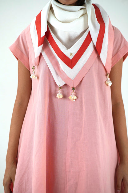 High Low Top - Peach Loose Fit
