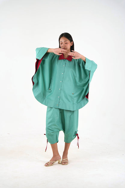 Wide Sleeve Set - Sea Green Nippon Linen