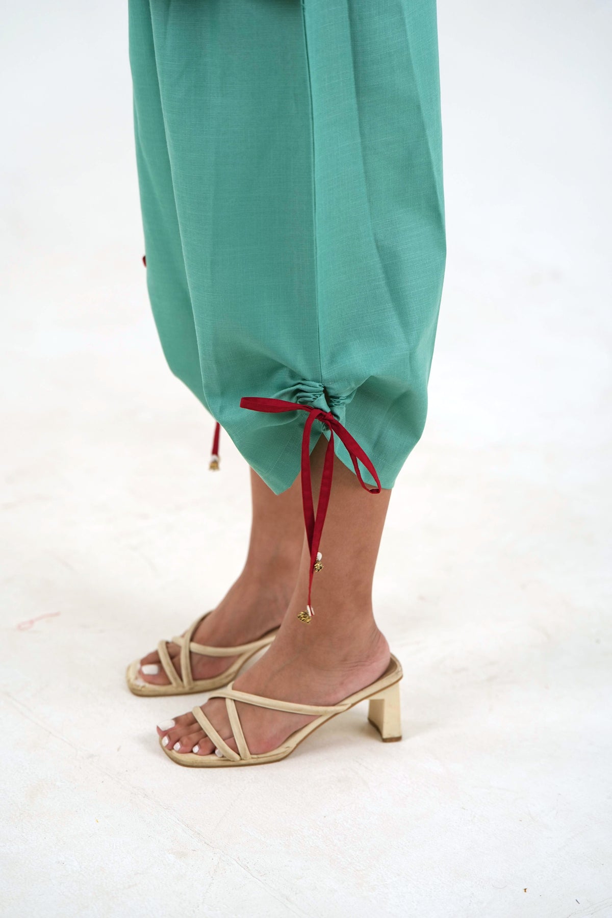 Wide Sleeve Set - Sea Green Nippon Linen