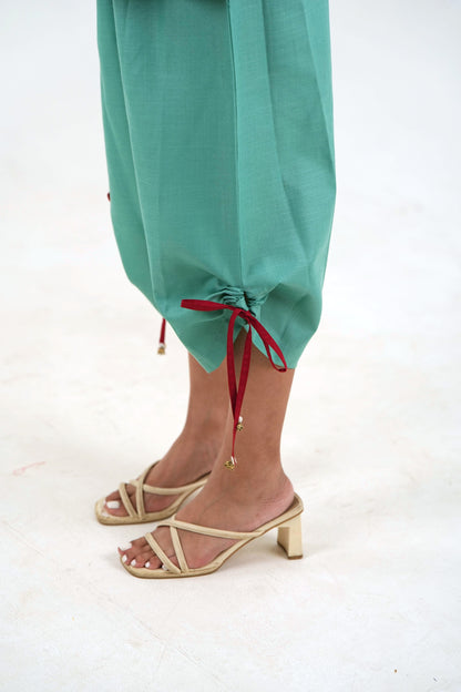 Wide Sleeve Set - Sea Green Nippon Linen