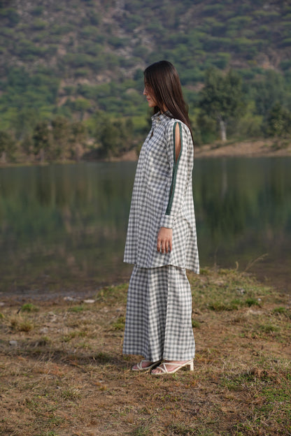 Full-length view of the cotton co-ord set