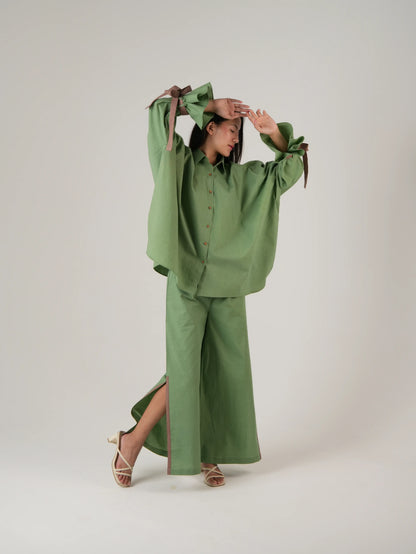 Vanshitaaz Sage Green Cotton Co-ord set