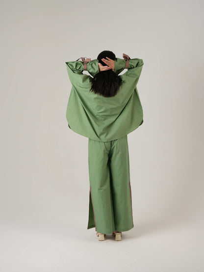Vanshitaaz Sage Green Cotton Co-ord set