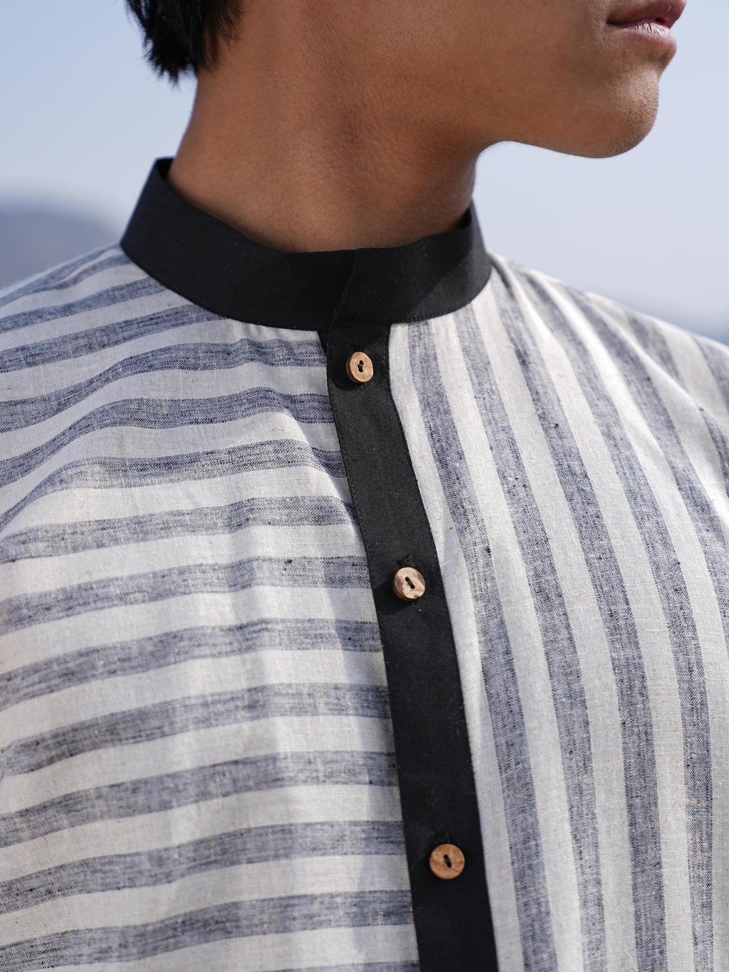 4 Check Maxi Dress & Stripe Shirt Duo