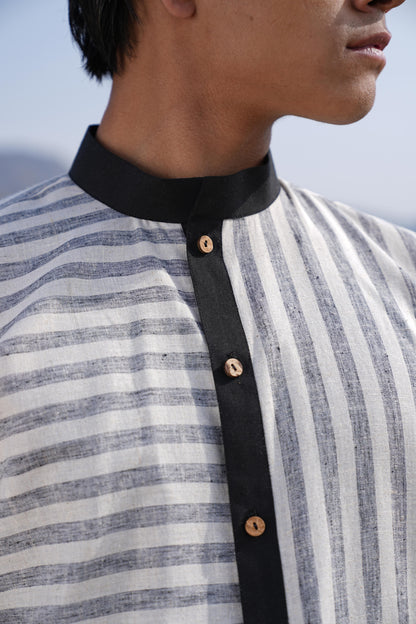 4 Check Maxi Dress & Stripe Shirt Duo