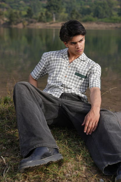 Olive Check Coord & Kurta Duo