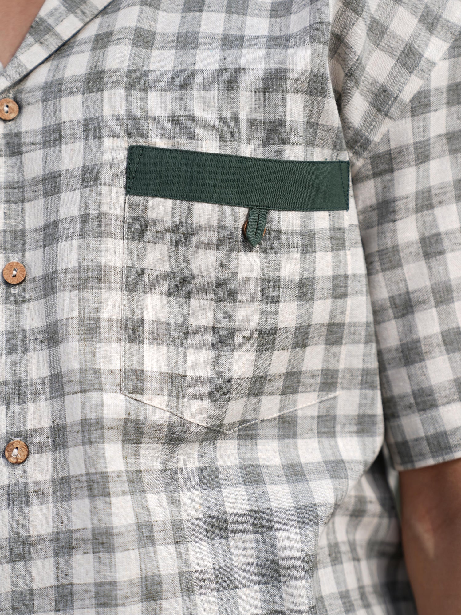 Olive Check Coord & Kurta Duo