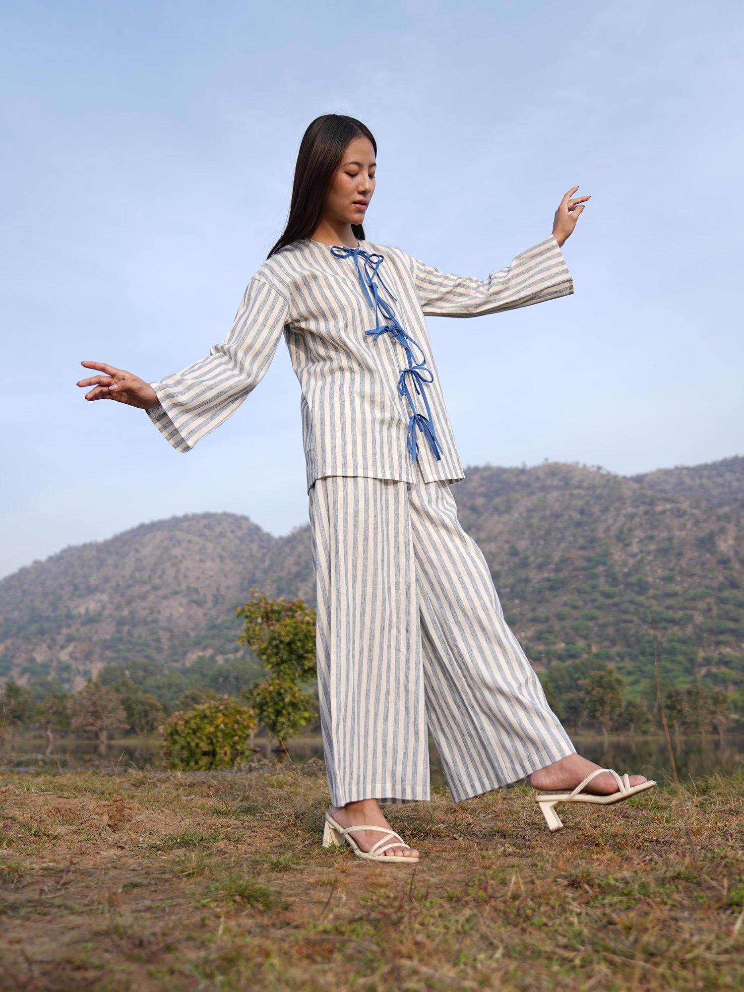 Sutra Bow Stripe Co-ord