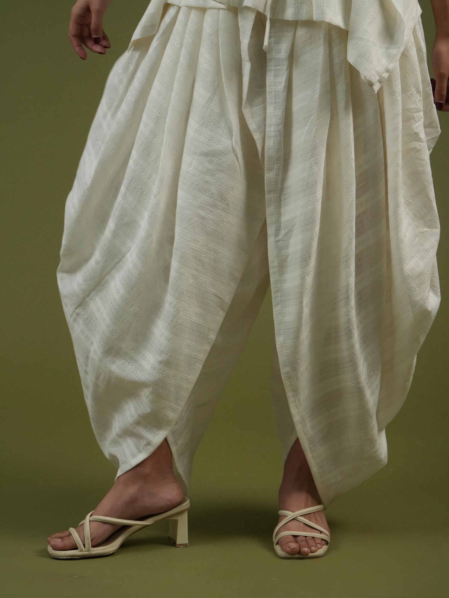Vanshitaaz Ivory Serenity Drape Set