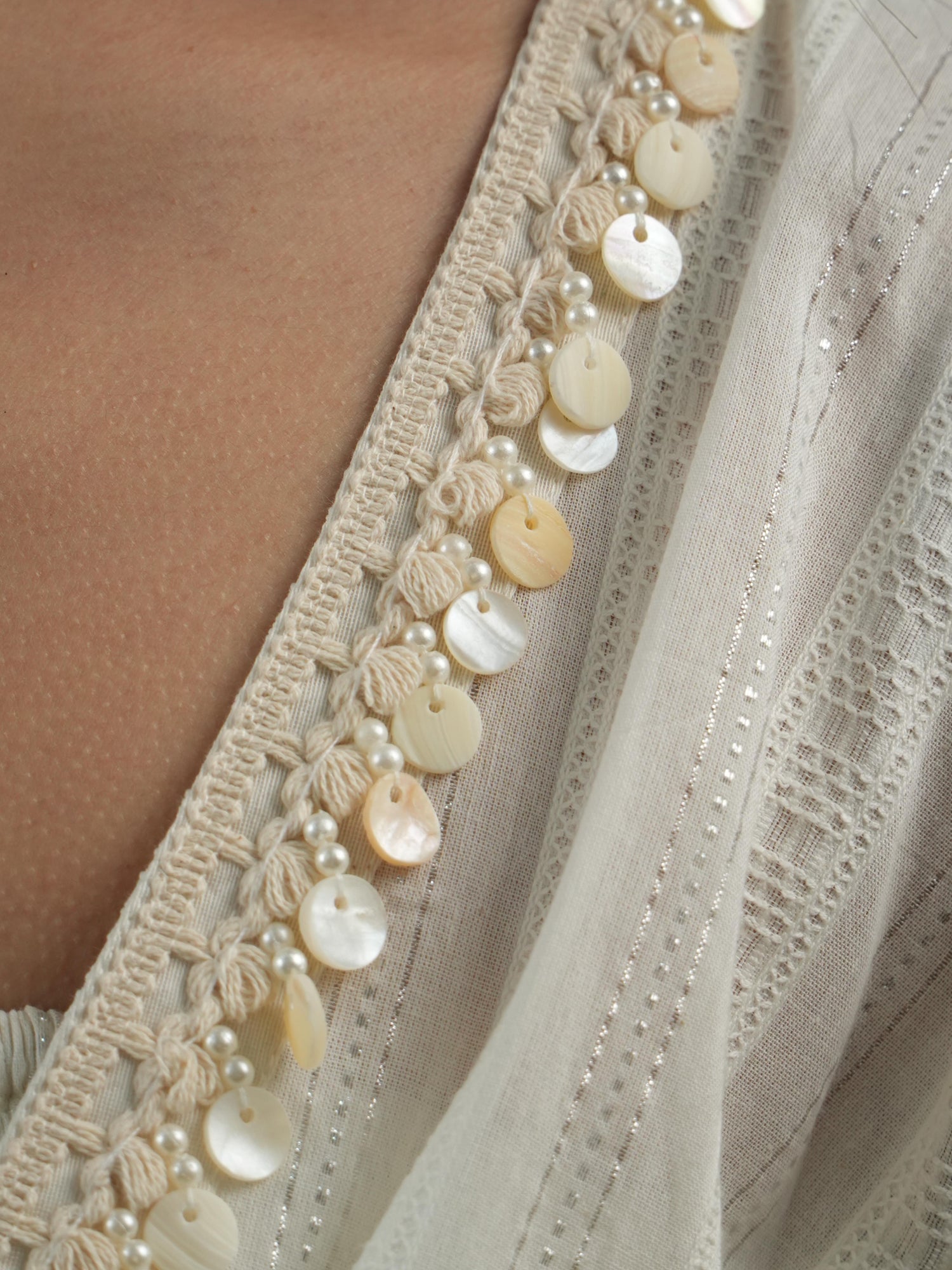 Vanshitaaz Ivory Serenity Drape Set