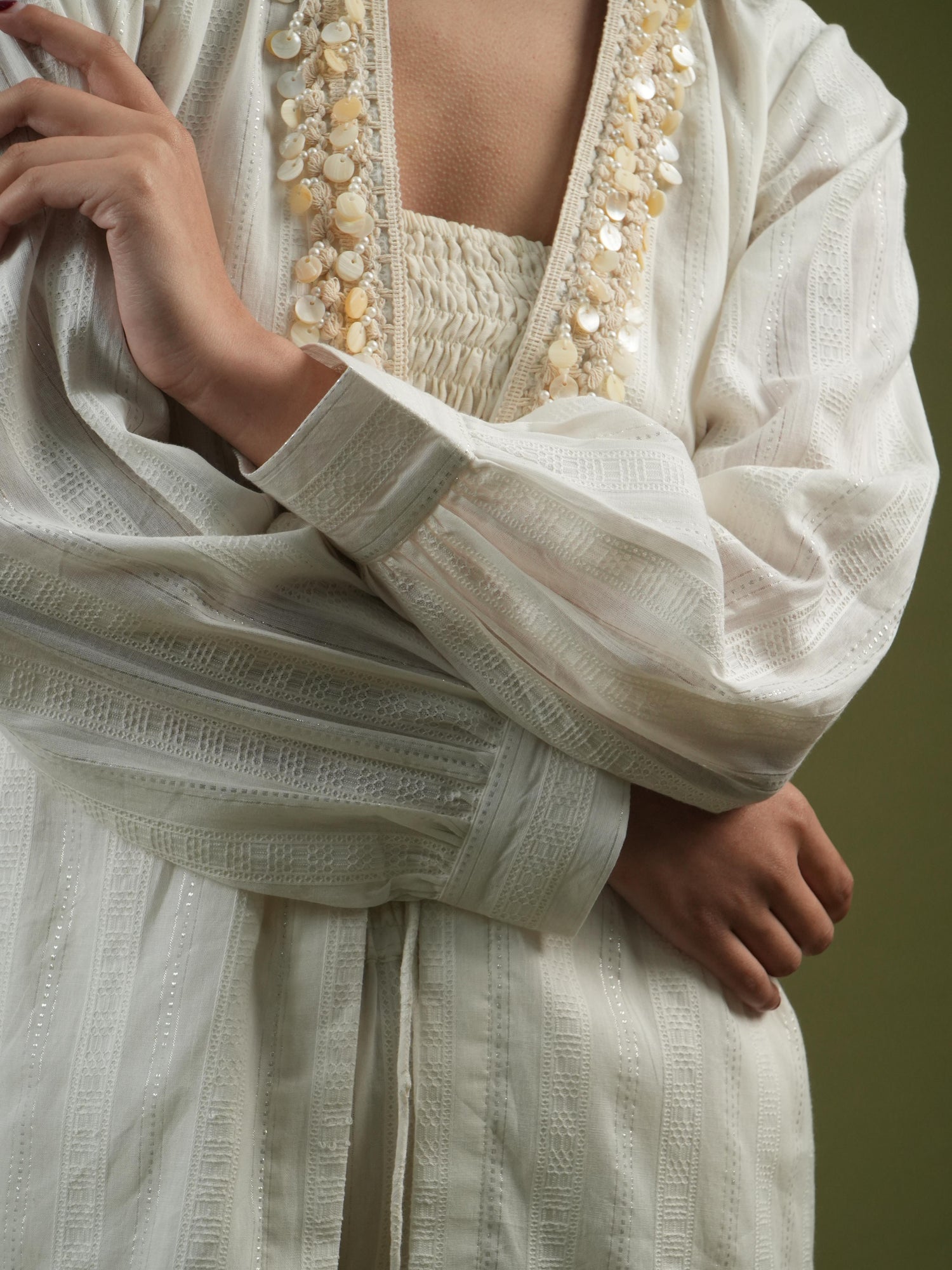Vanshitaaz Serene Ivory Co-ord Set