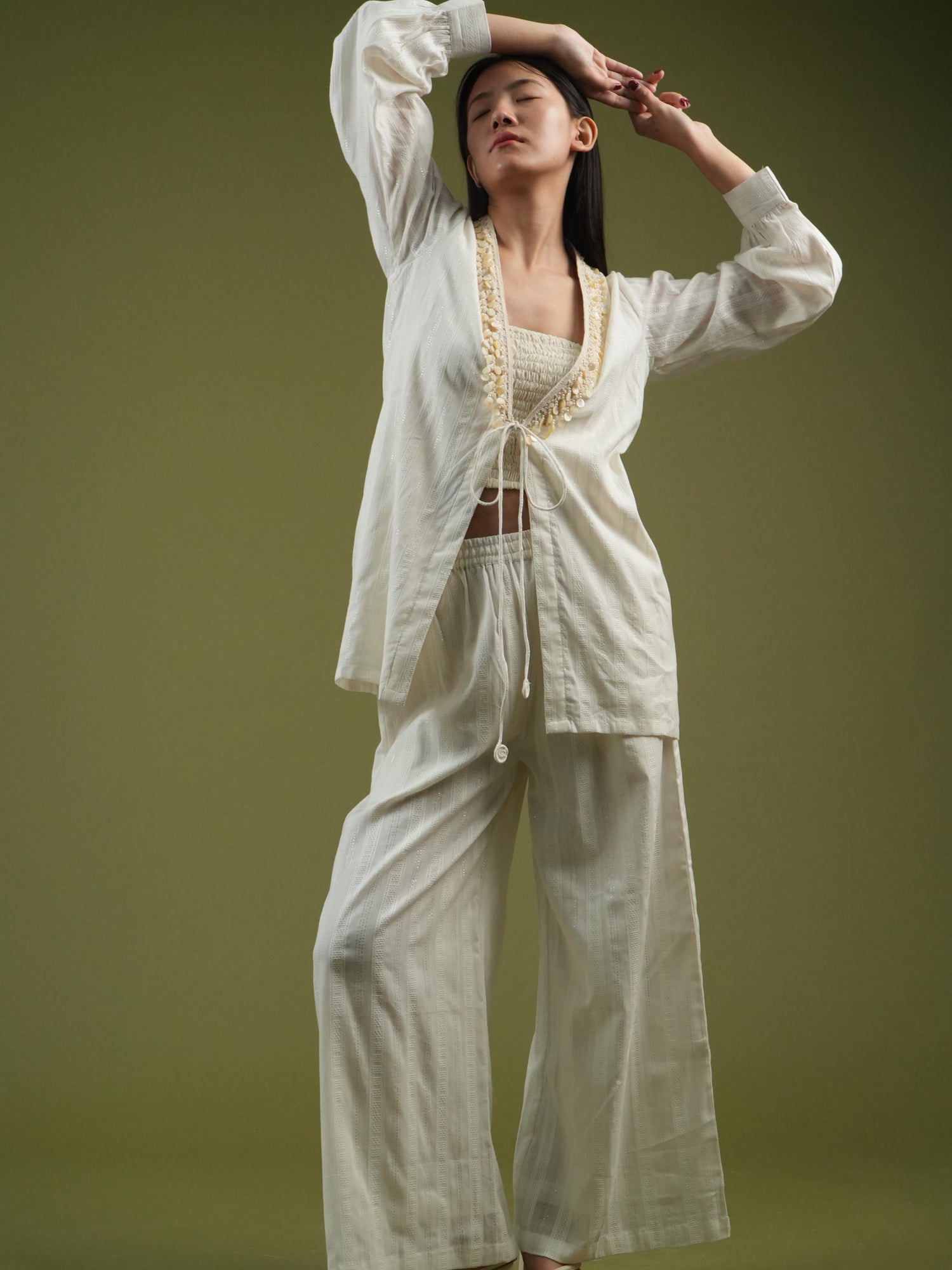 Vanshitaaz Serene Ivory Co-ord Set