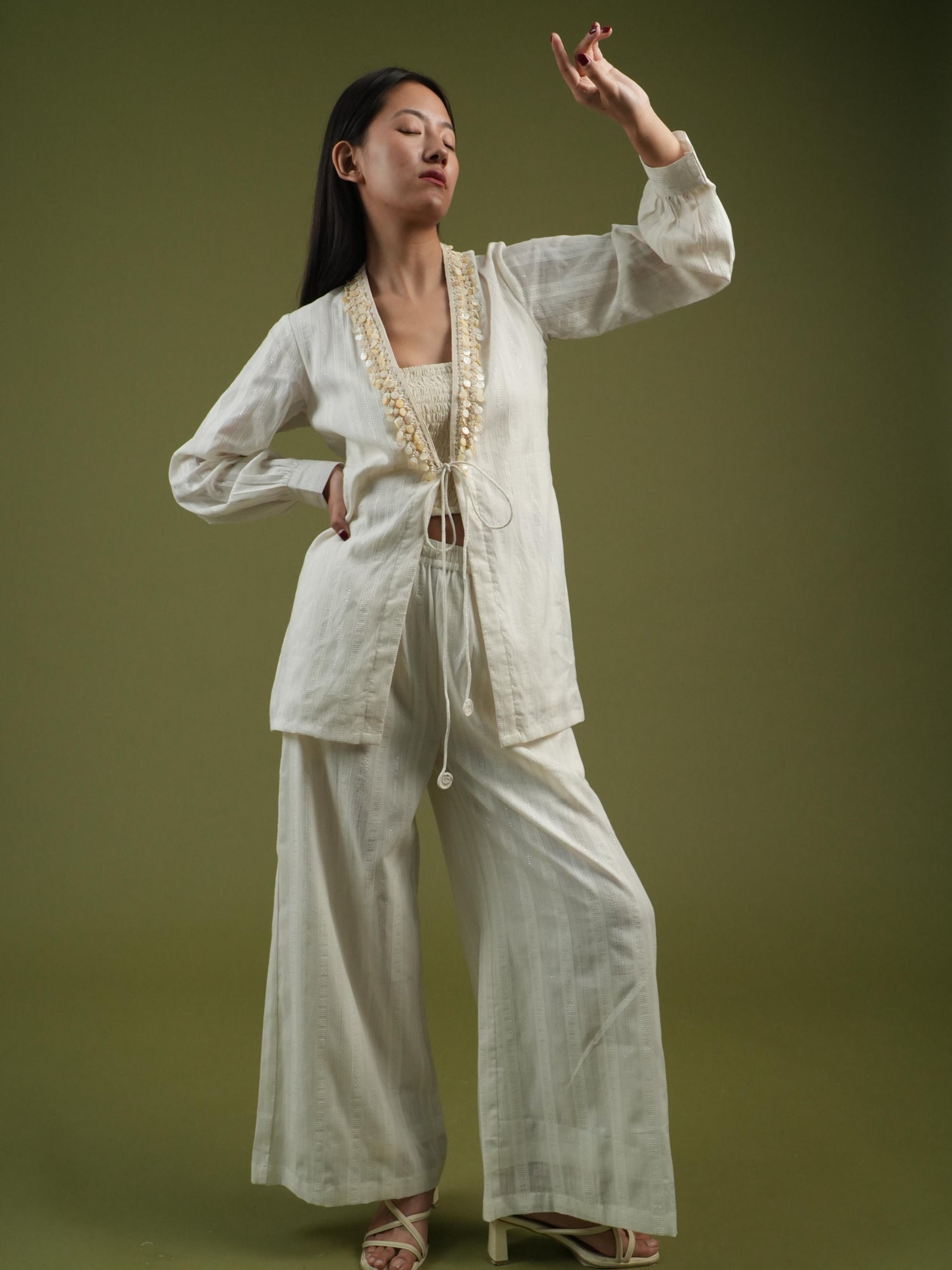 Vanshitaaz Serene Ivory Co-ord Set