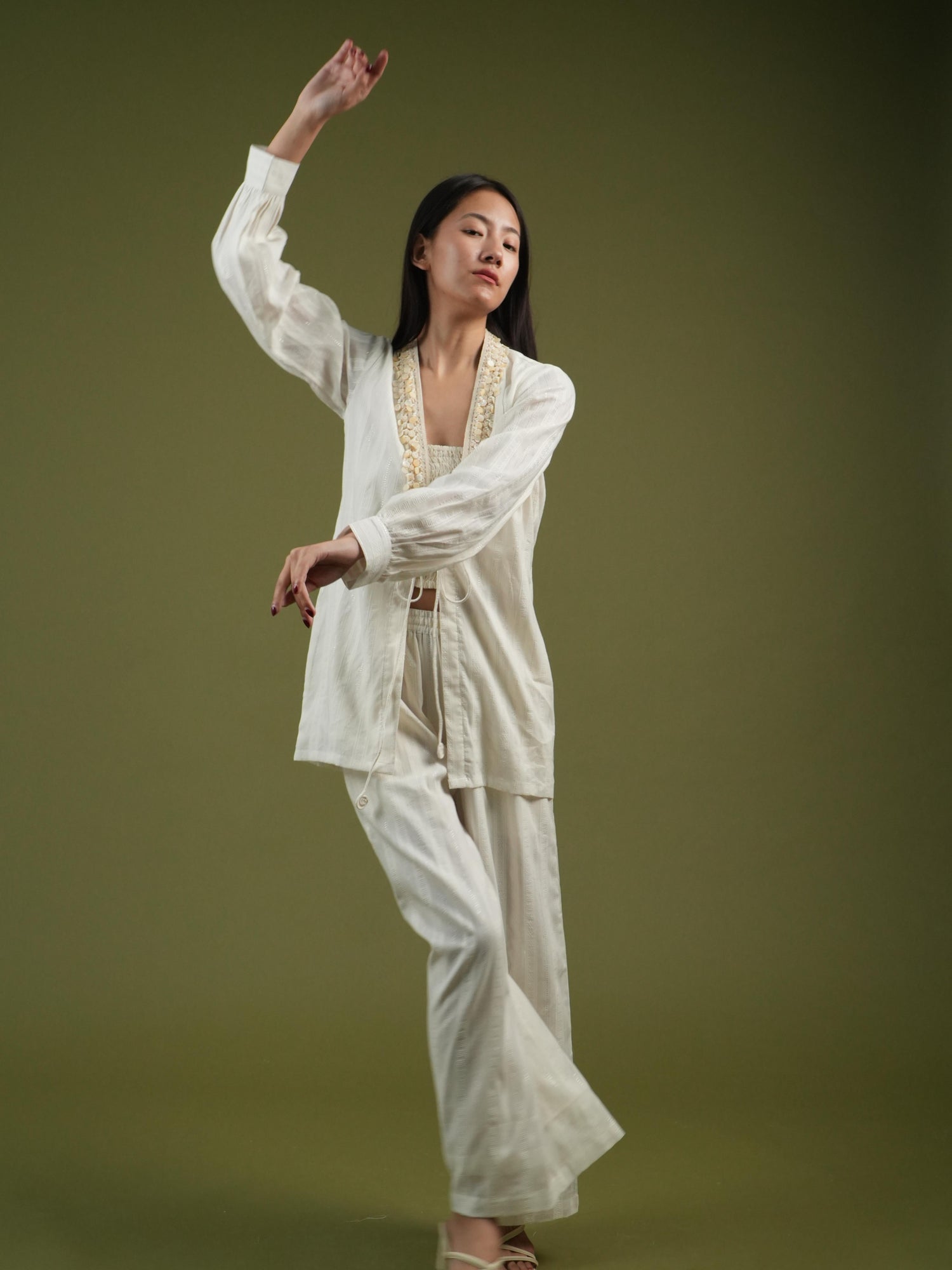 Vanshitaaz Serene Ivory Co-ord Set