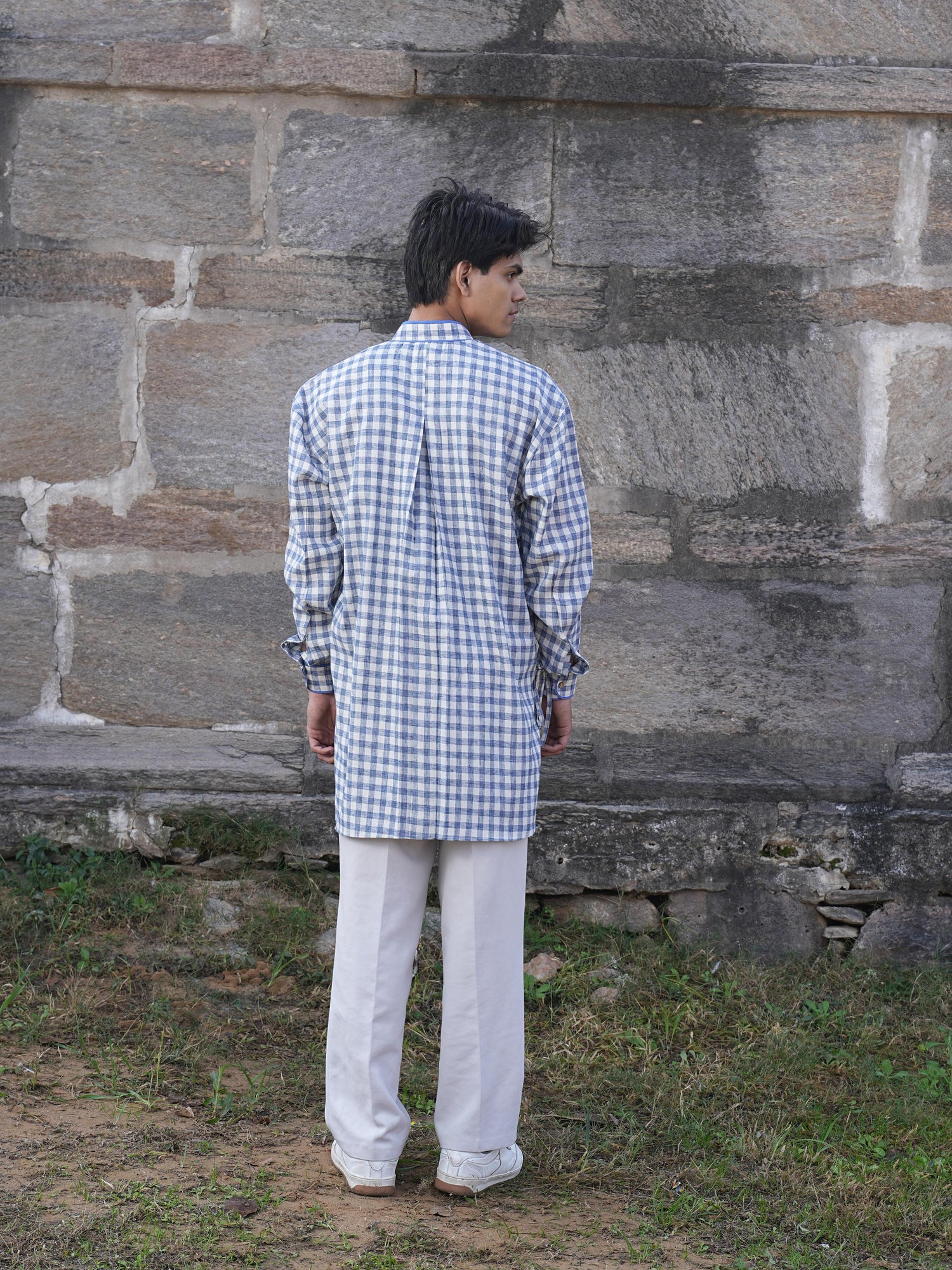Sutra Angrakha Check Kurta