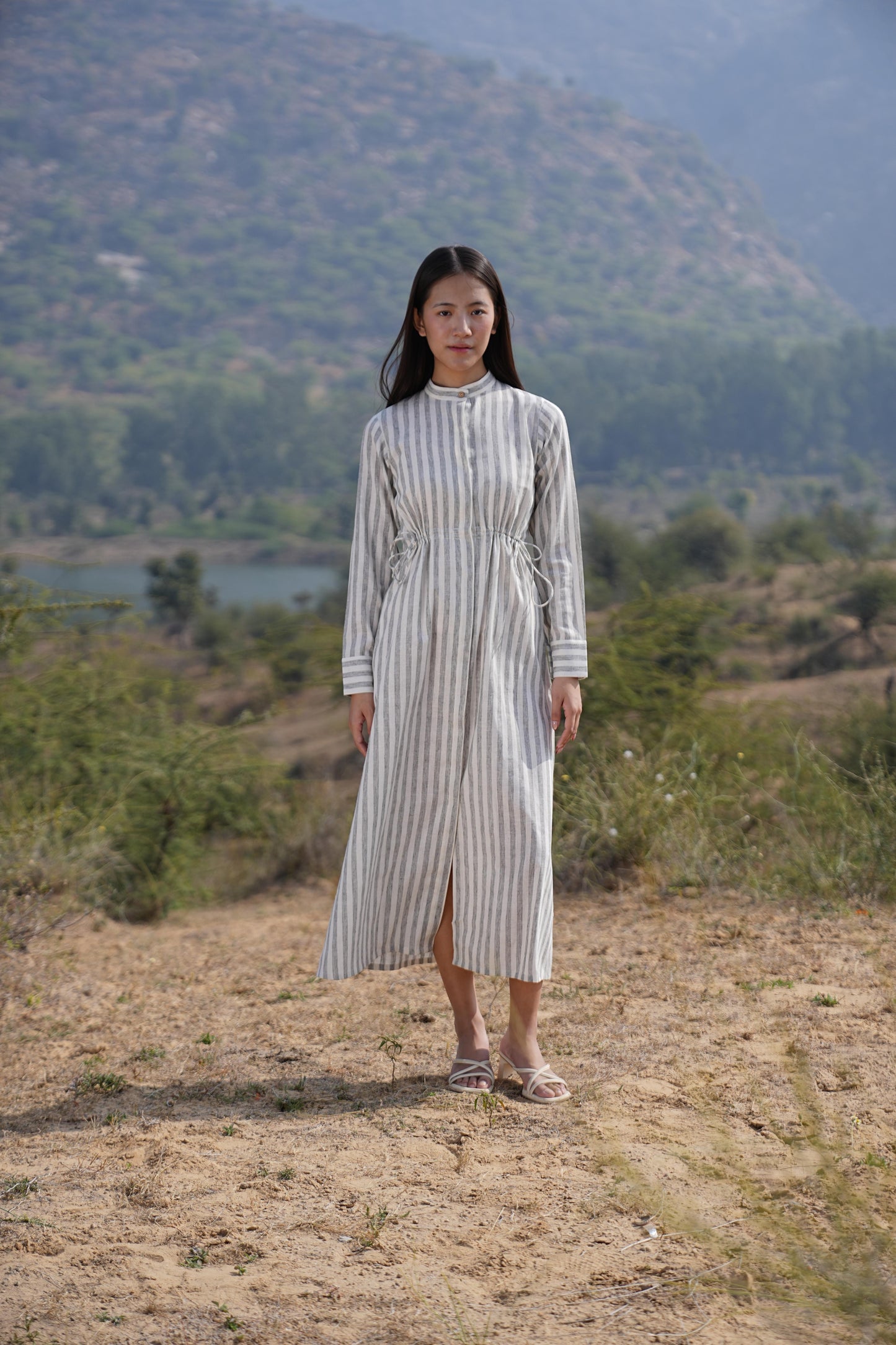 Sutra Stripe Maxi Dress