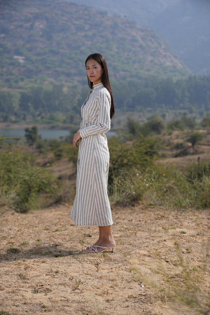Sutra Stripe Maxi Dress