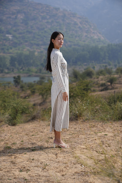 Sutra Stripe Maxi Dress