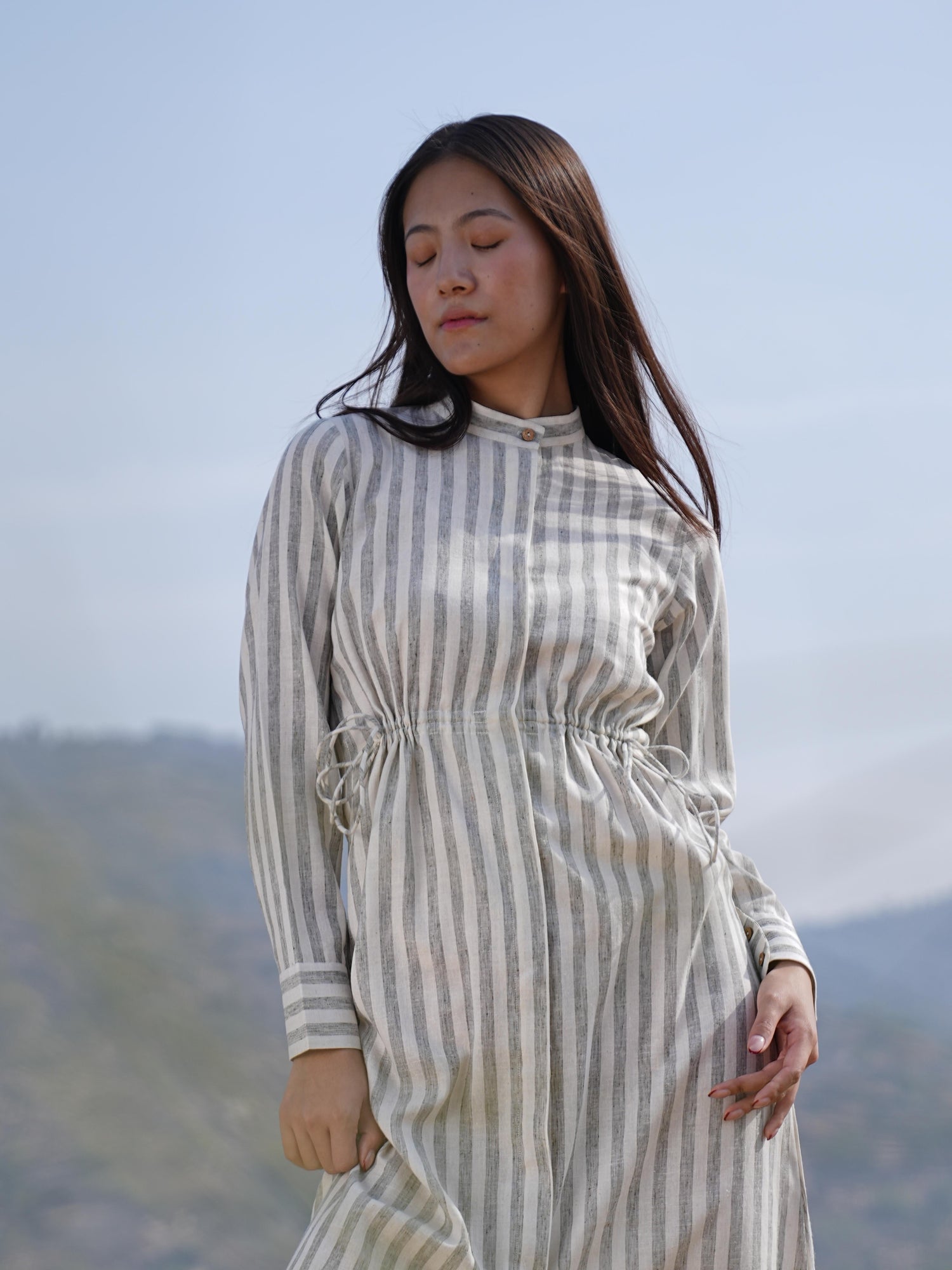 Sutra Stripe Maxi Dress
