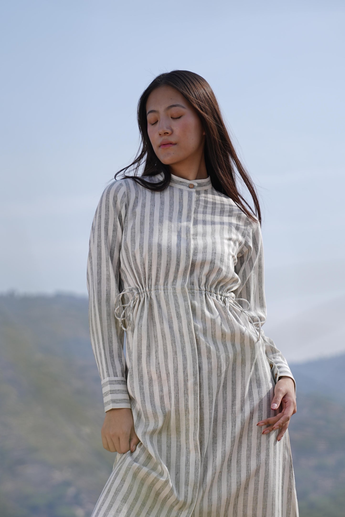 Sutra Stripe Maxi Dress