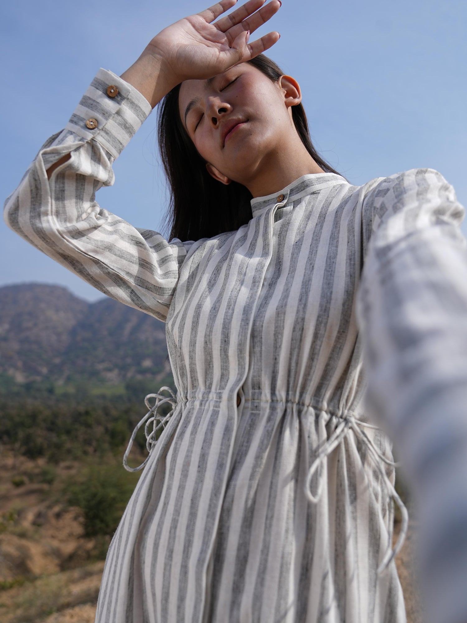 Sutra Stripe Maxi Dress