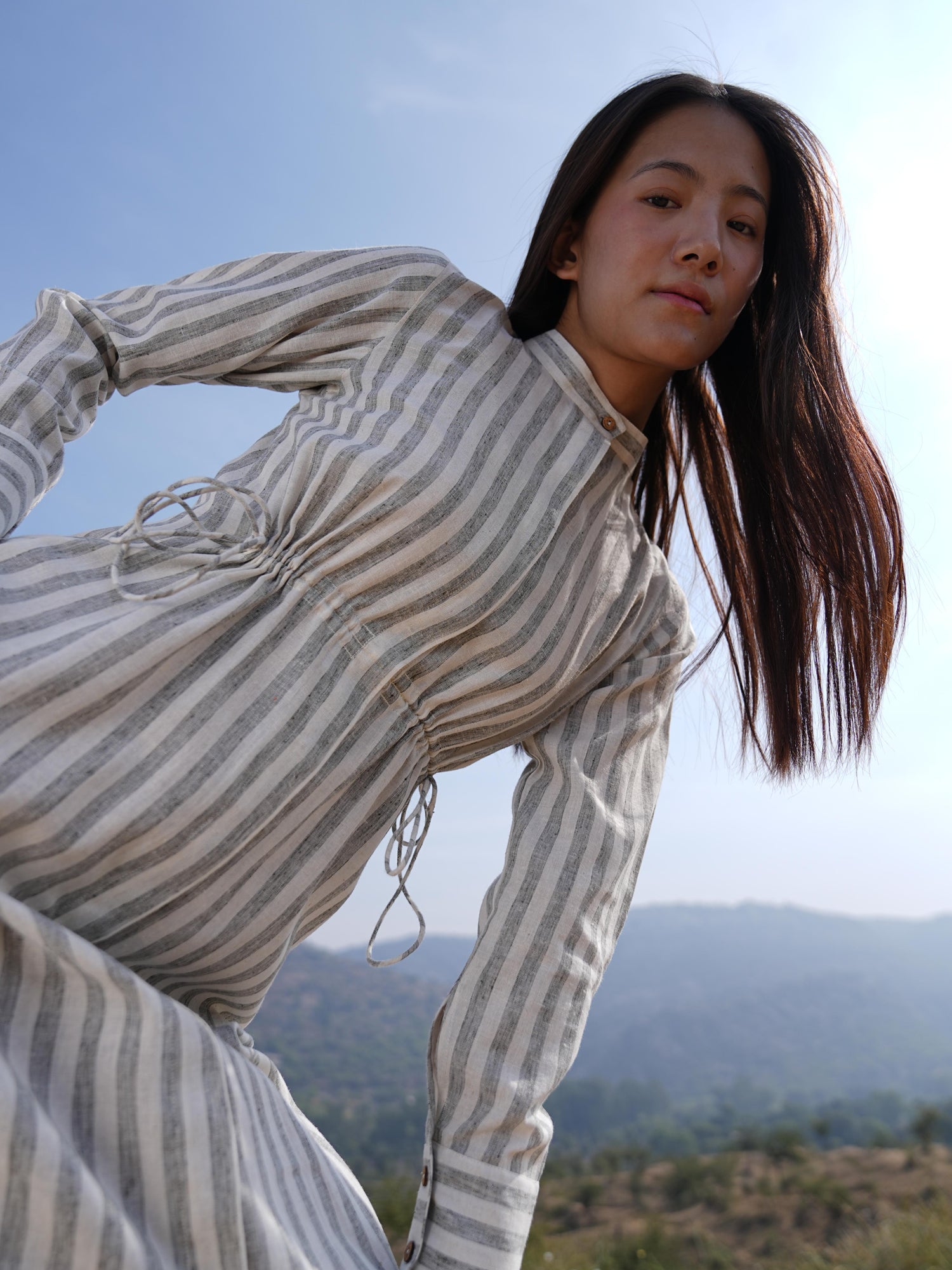 Sutra Stripe Maxi Dress