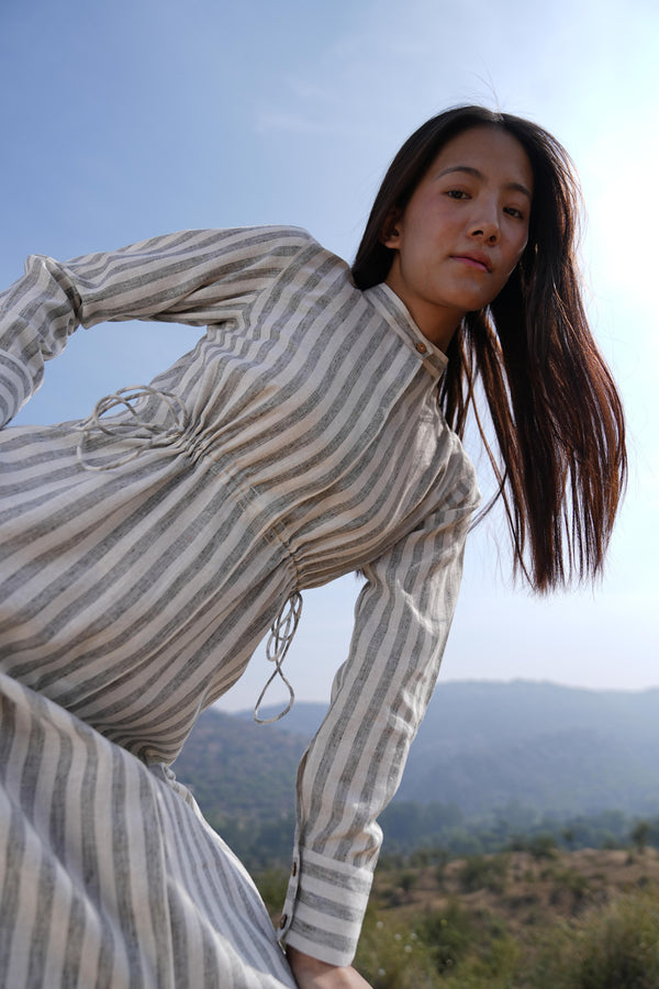 Sutra Stripe Maxi Dress