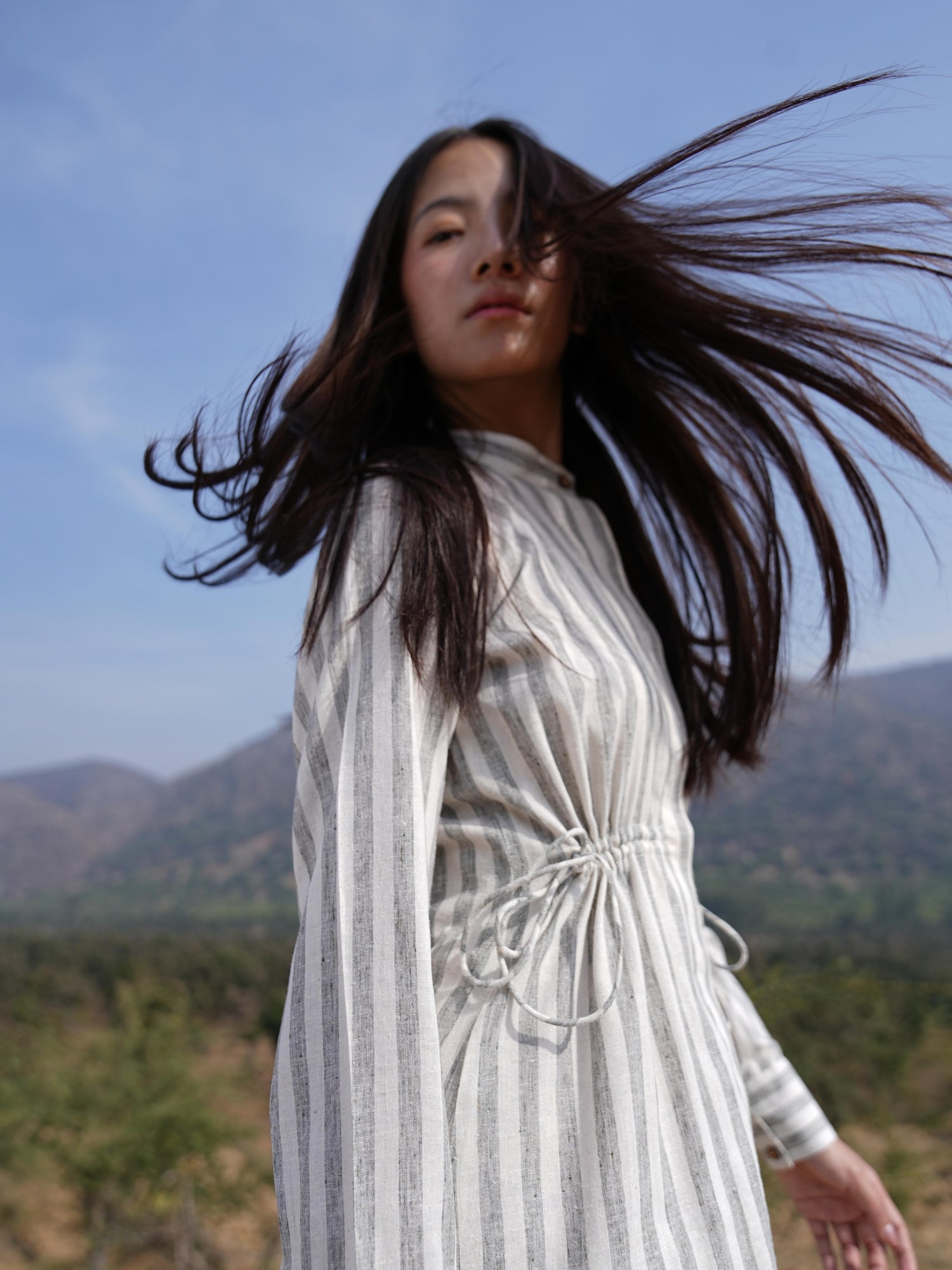 Sutra Stripe Maxi Dress